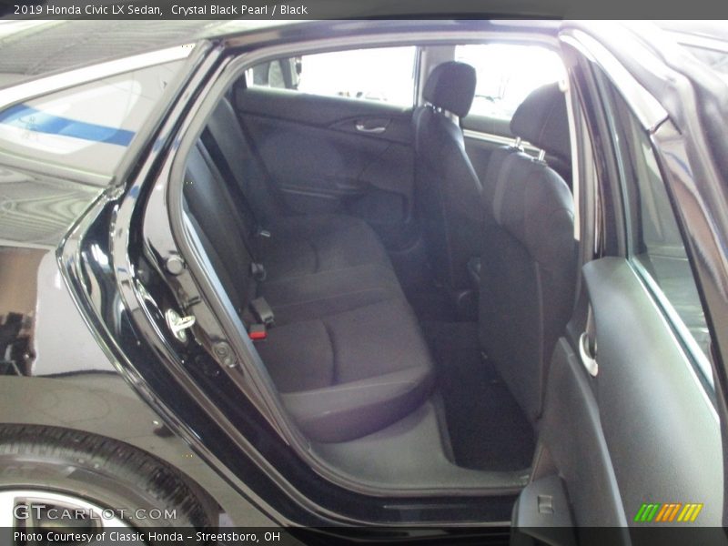 Crystal Black Pearl / Black 2019 Honda Civic LX Sedan