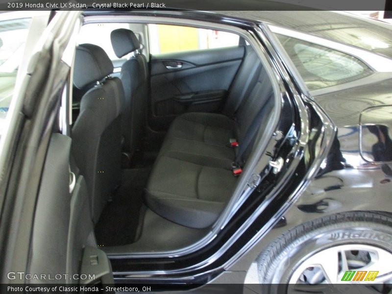 Crystal Black Pearl / Black 2019 Honda Civic LX Sedan