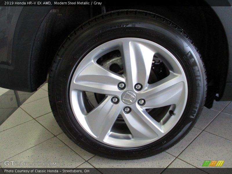Modern Steel Metallic / Gray 2019 Honda HR-V EX AWD