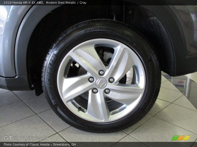 Modern Steel Metallic / Gray 2019 Honda HR-V EX AWD