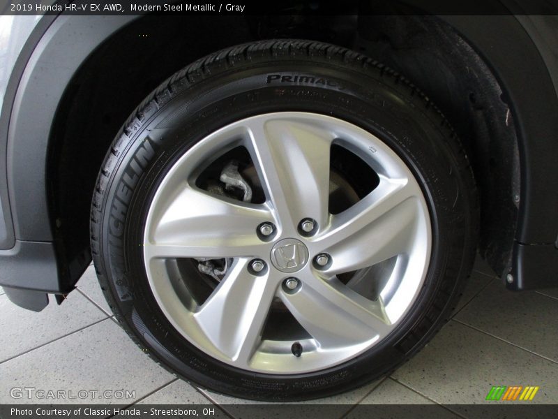 Modern Steel Metallic / Gray 2019 Honda HR-V EX AWD