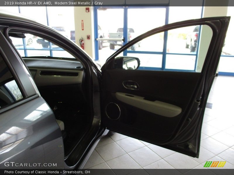 Modern Steel Metallic / Gray 2019 Honda HR-V EX AWD