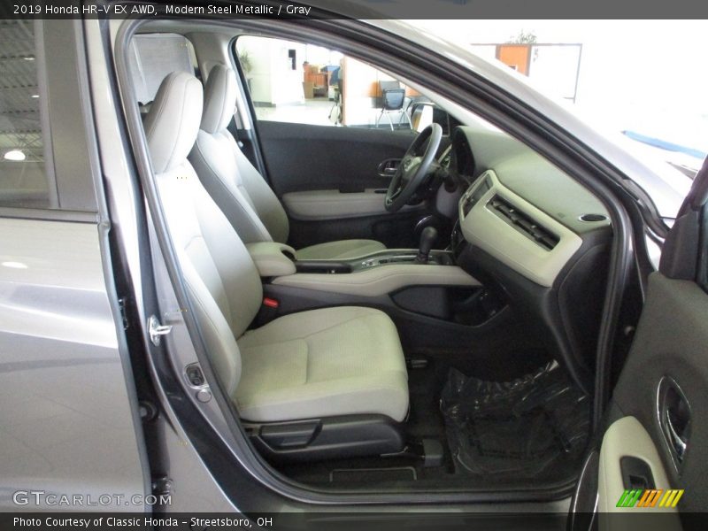 Modern Steel Metallic / Gray 2019 Honda HR-V EX AWD
