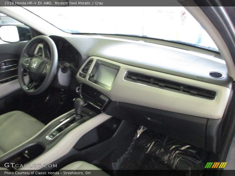 Modern Steel Metallic / Gray 2019 Honda HR-V EX AWD