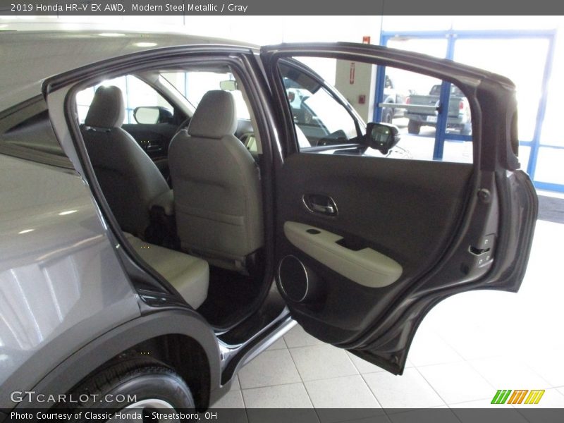 Modern Steel Metallic / Gray 2019 Honda HR-V EX AWD