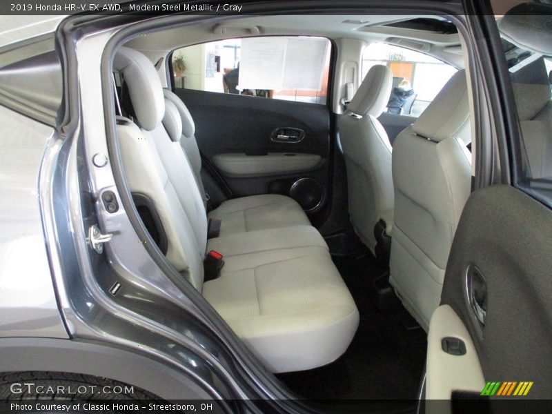 Modern Steel Metallic / Gray 2019 Honda HR-V EX AWD