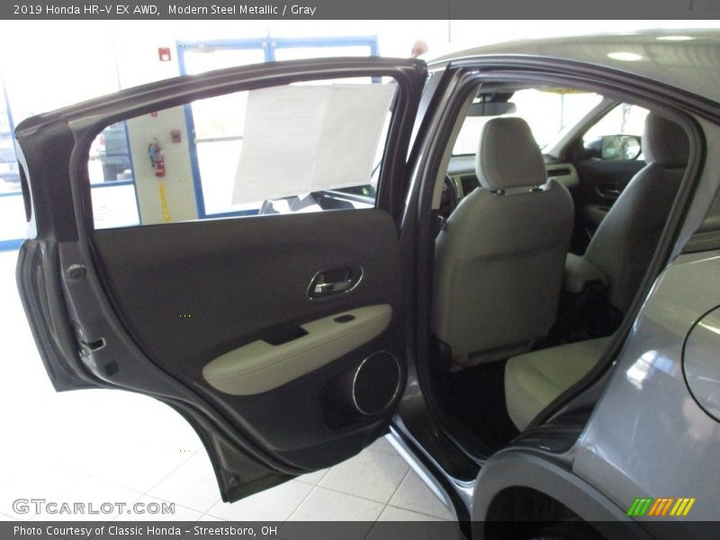 Modern Steel Metallic / Gray 2019 Honda HR-V EX AWD