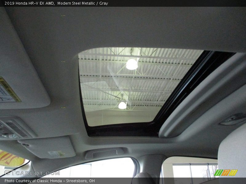 Modern Steel Metallic / Gray 2019 Honda HR-V EX AWD