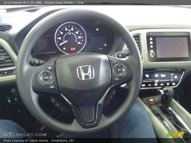 Modern Steel Metallic / Gray 2019 Honda HR-V EX AWD