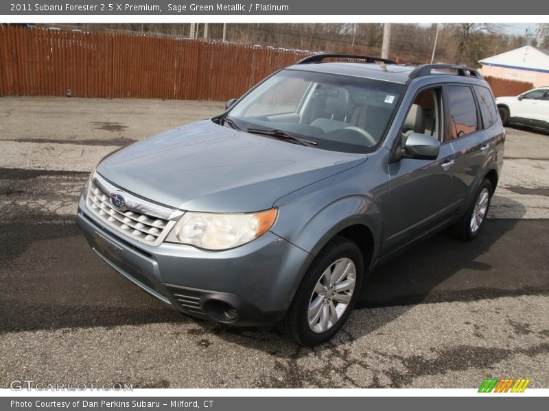 Sage Green Metallic / Platinum 2011 Subaru Forester 2.5 X Premium