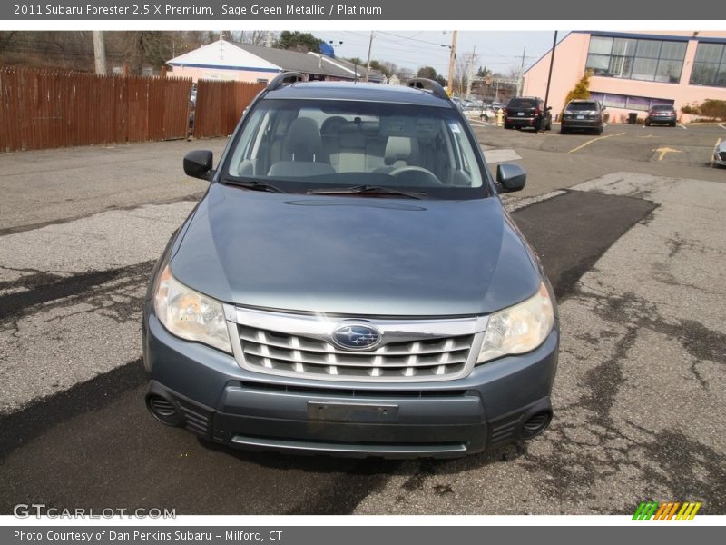 Sage Green Metallic / Platinum 2011 Subaru Forester 2.5 X Premium