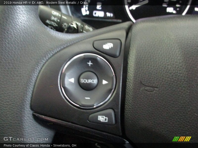 Modern Steel Metallic / Gray 2019 Honda HR-V EX AWD