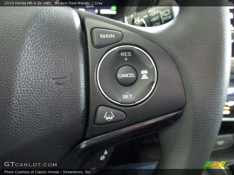 Modern Steel Metallic / Gray 2019 Honda HR-V EX AWD
