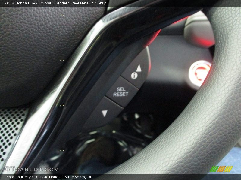 Modern Steel Metallic / Gray 2019 Honda HR-V EX AWD