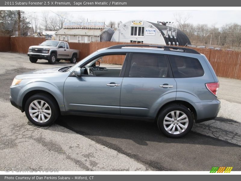 Sage Green Metallic / Platinum 2011 Subaru Forester 2.5 X Premium