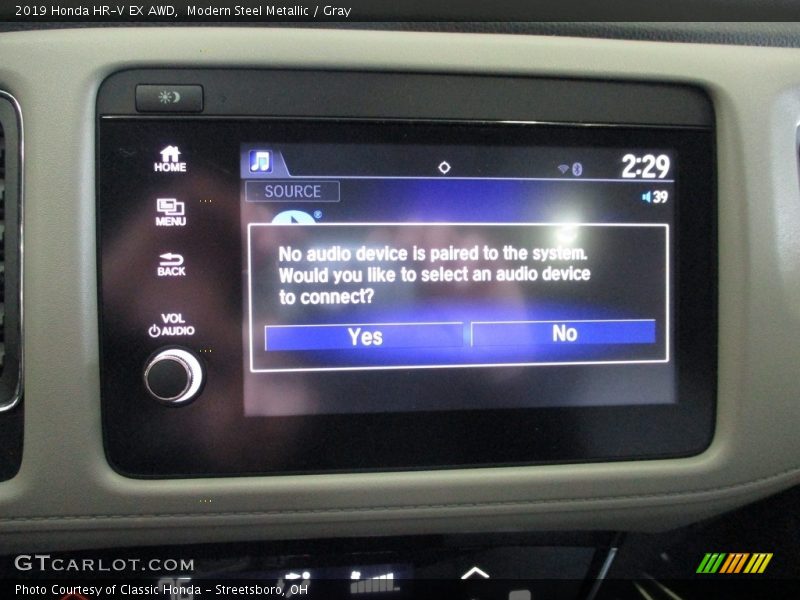 Modern Steel Metallic / Gray 2019 Honda HR-V EX AWD