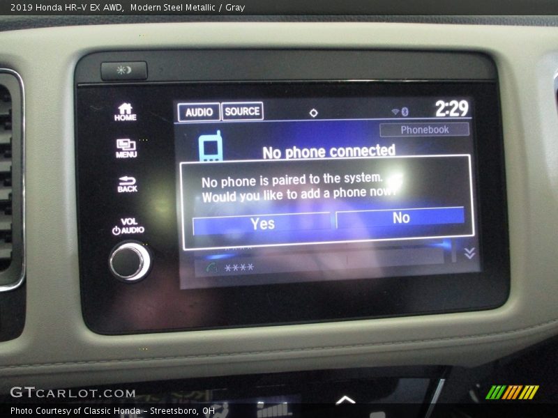 Modern Steel Metallic / Gray 2019 Honda HR-V EX AWD