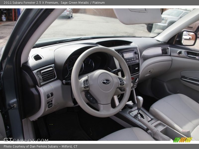 Sage Green Metallic / Platinum 2011 Subaru Forester 2.5 X Premium
