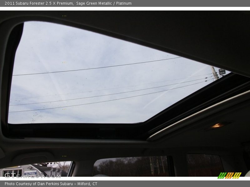 Sage Green Metallic / Platinum 2011 Subaru Forester 2.5 X Premium