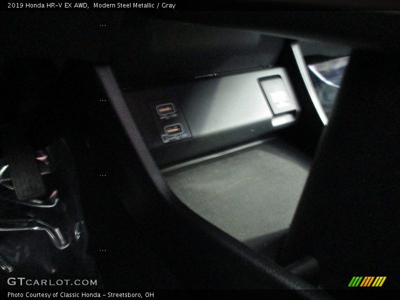 Modern Steel Metallic / Gray 2019 Honda HR-V EX AWD