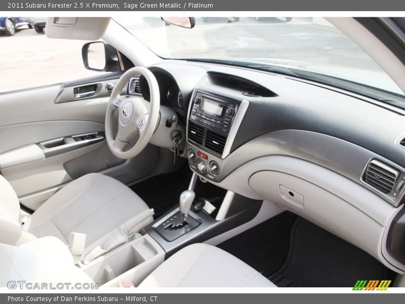 Sage Green Metallic / Platinum 2011 Subaru Forester 2.5 X Premium