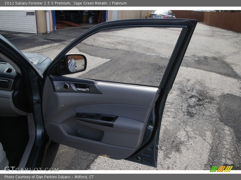 Sage Green Metallic / Platinum 2011 Subaru Forester 2.5 X Premium