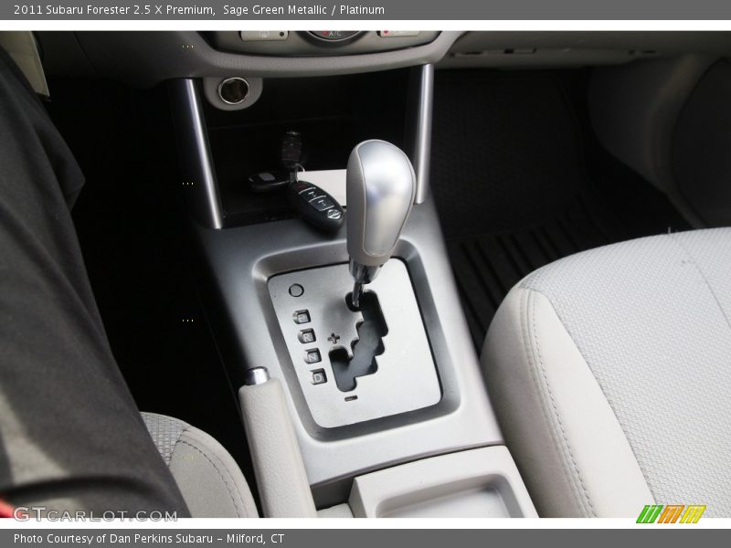 Sage Green Metallic / Platinum 2011 Subaru Forester 2.5 X Premium