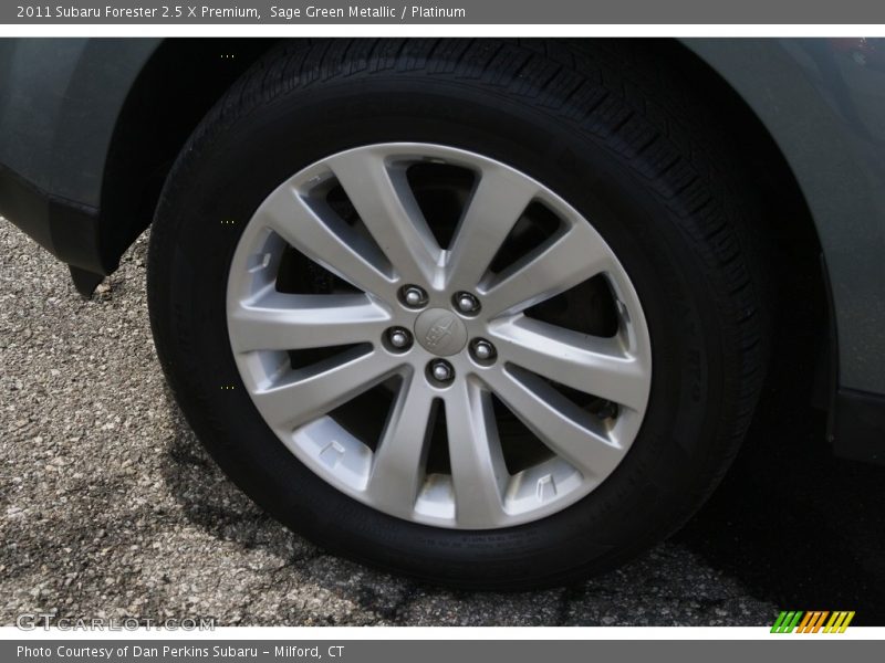 Sage Green Metallic / Platinum 2011 Subaru Forester 2.5 X Premium