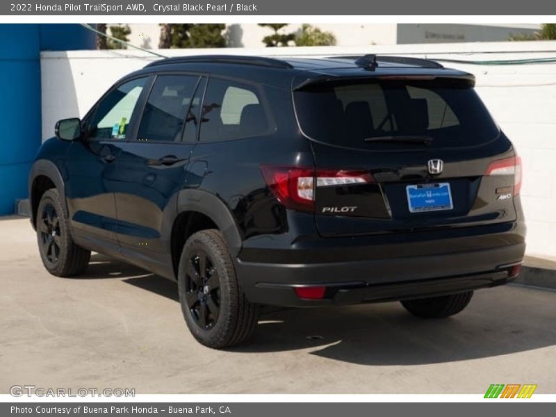 Crystal Black Pearl / Black 2022 Honda Pilot TrailSport AWD