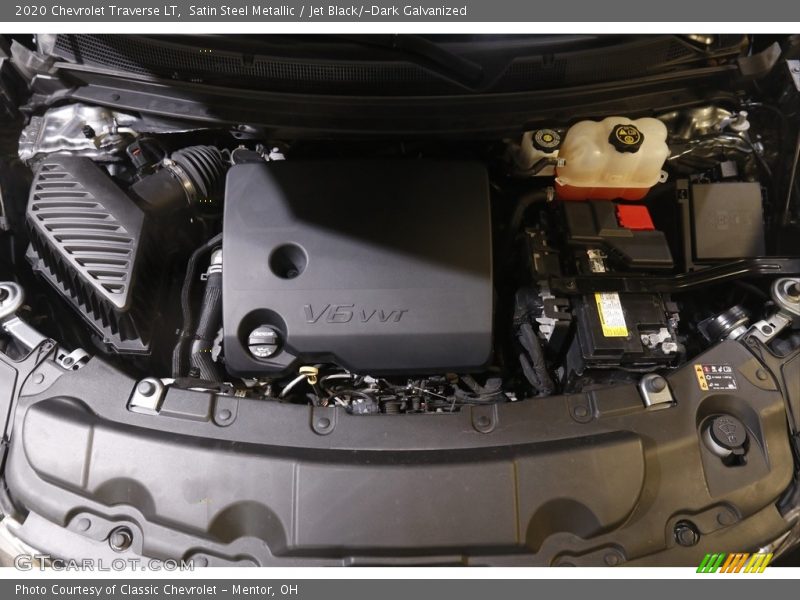 Satin Steel Metallic / Jet Black/­Dark Galvanized 2020 Chevrolet Traverse LT