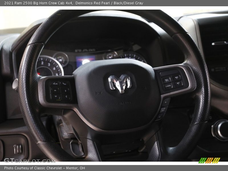 Delmonico Red Pearl / Black/Diesel Gray 2021 Ram 2500 Big Horn Crew Cab 4x4