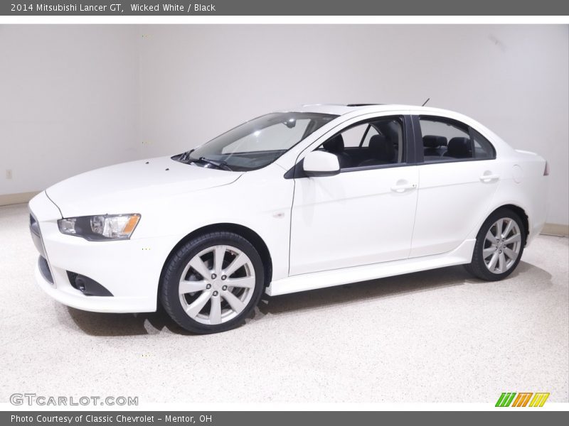 Wicked White / Black 2014 Mitsubishi Lancer GT