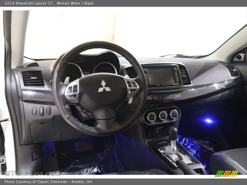 Wicked White / Black 2014 Mitsubishi Lancer GT