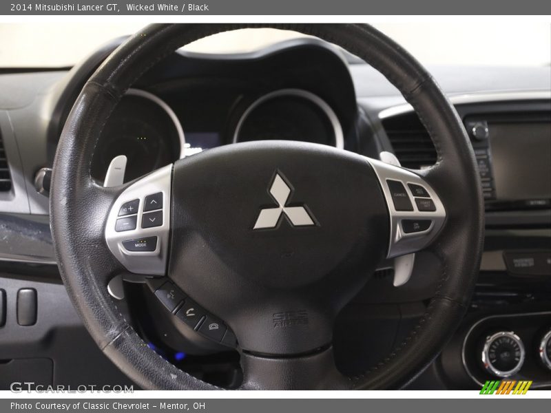 Wicked White / Black 2014 Mitsubishi Lancer GT