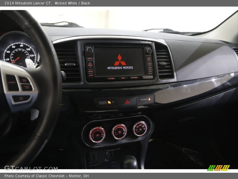 Wicked White / Black 2014 Mitsubishi Lancer GT