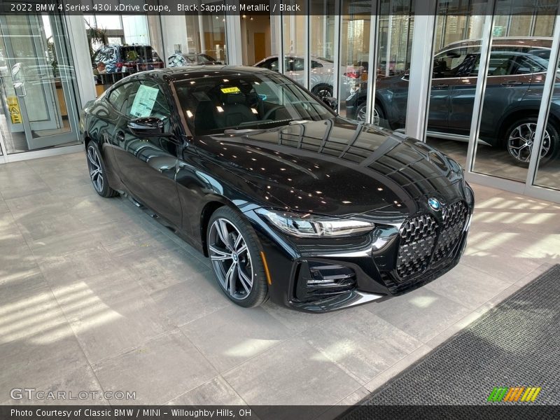 Black Sapphire Metallic / Black 2022 BMW 4 Series 430i xDrive Coupe