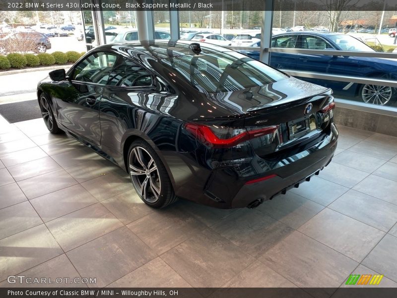 Black Sapphire Metallic / Black 2022 BMW 4 Series 430i xDrive Coupe