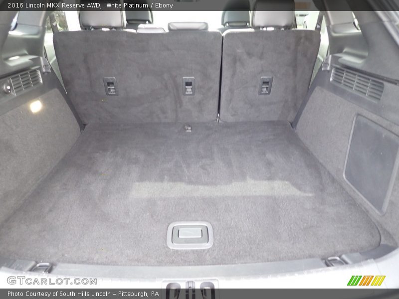  2016 MKX Reserve AWD Trunk