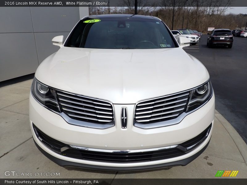  2016 MKX Reserve AWD White Platinum