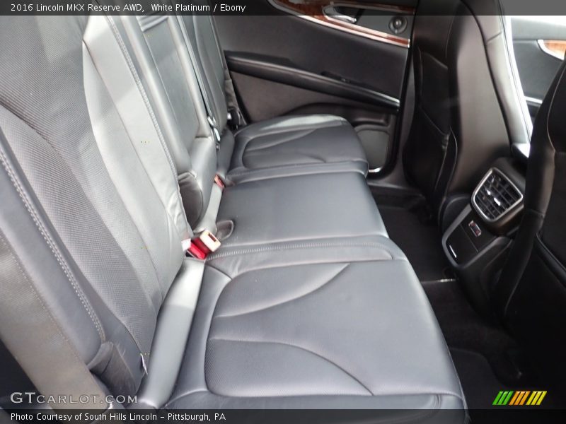 Rear Seat of 2016 MKX Reserve AWD