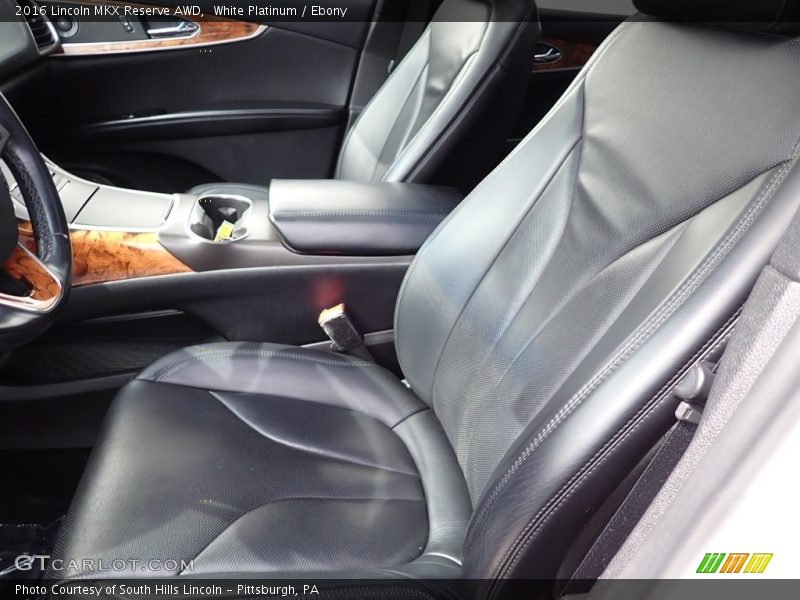 Front Seat of 2016 MKX Reserve AWD