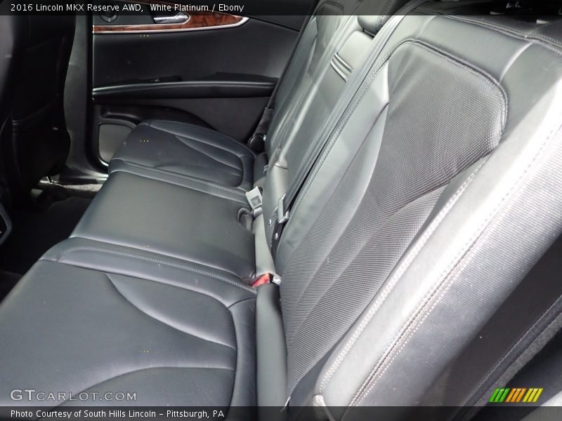 Rear Seat of 2016 MKX Reserve AWD