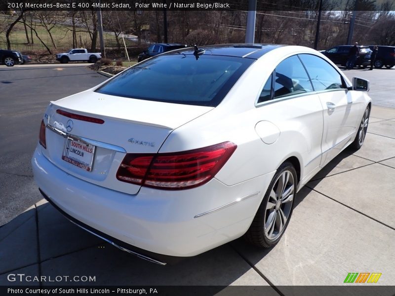 Polar White / Natural Beige/Black 2016 Mercedes-Benz E 400 4Matic Sedan