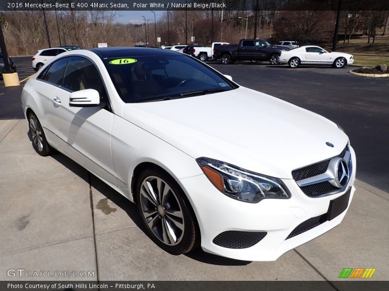 Front 3/4 View of 2016 E 400 4Matic Sedan