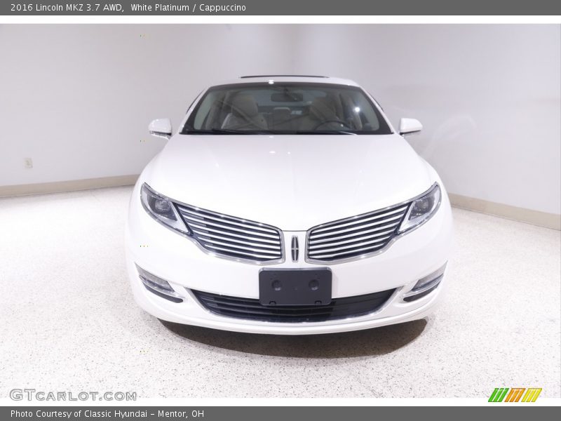 White Platinum / Cappuccino 2016 Lincoln MKZ 3.7 AWD