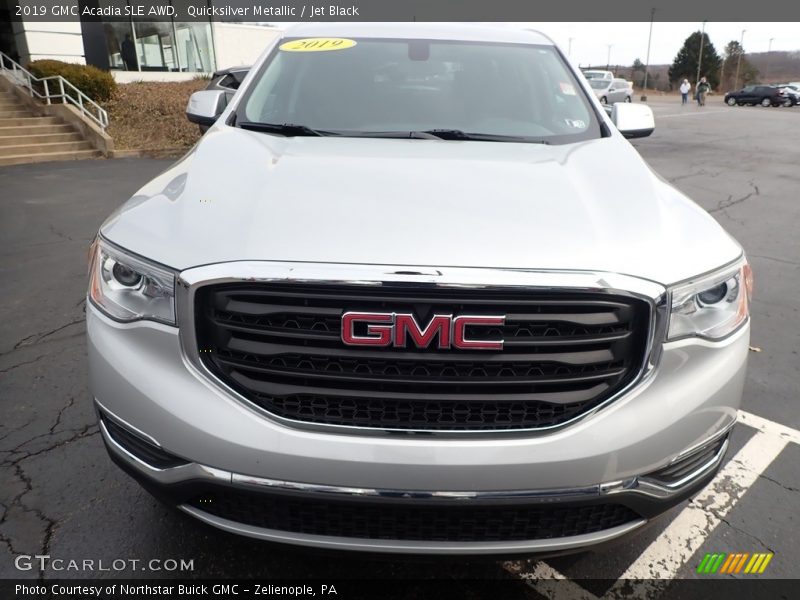 Quicksilver Metallic / Jet Black 2019 GMC Acadia SLE AWD