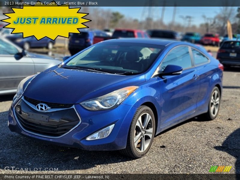 Atlantic Blue / Black 2013 Hyundai Elantra Coupe SE