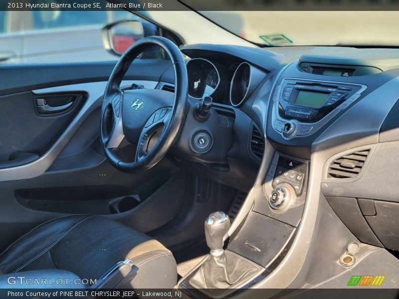 Atlantic Blue / Black 2013 Hyundai Elantra Coupe SE