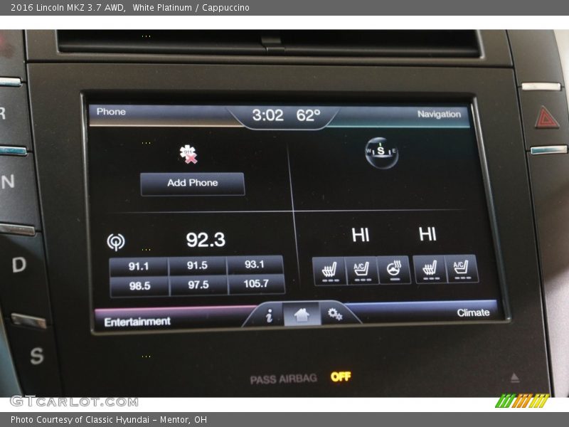 Audio System of 2016 MKZ 3.7 AWD