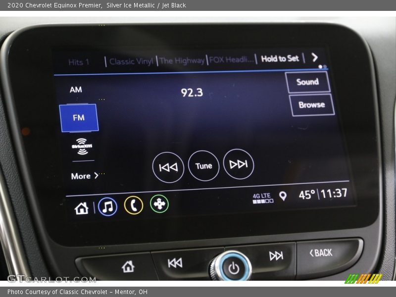 Silver Ice Metallic / Jet Black 2020 Chevrolet Equinox Premier